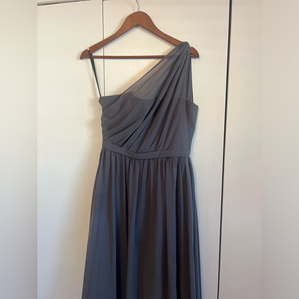 Gorgeous and flattering one shoulder BrideSide formal or bridesmaid dress!